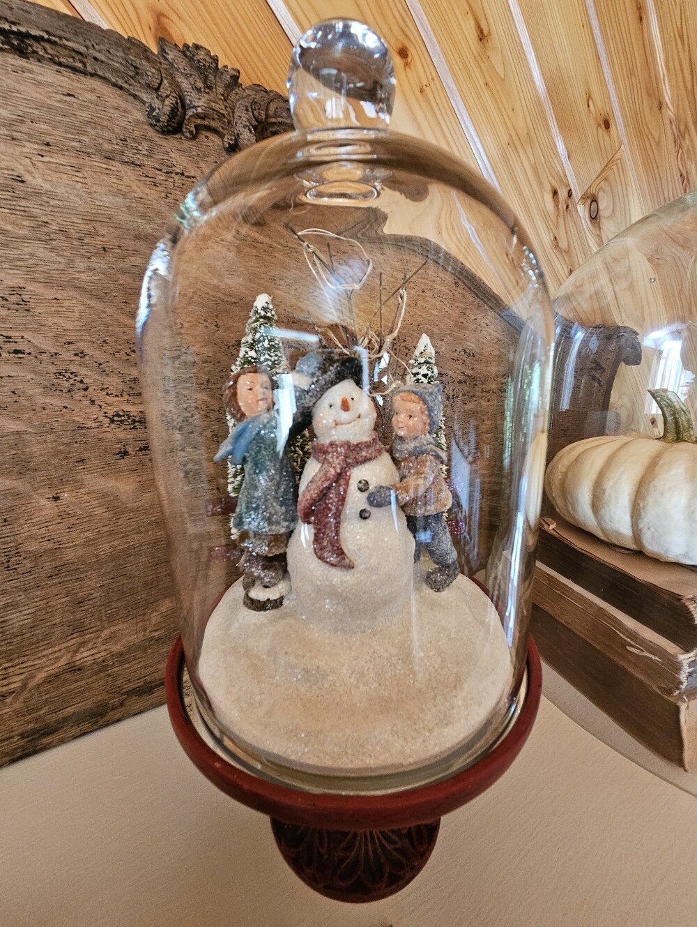 Valerie Parr Hill Holiday Light-up Snowman Cloche